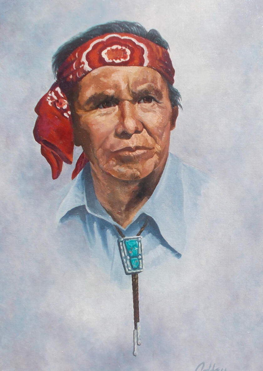 Red Bandanna Oil - 18x24&quot;