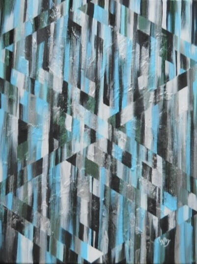 Interwoven Dimensions Acrylic - 22x28&quot;