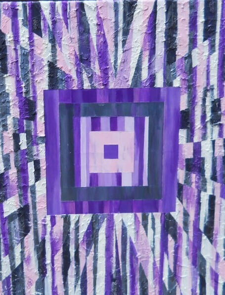 Infinite Square Dance - Acrylic 24x30&quot;