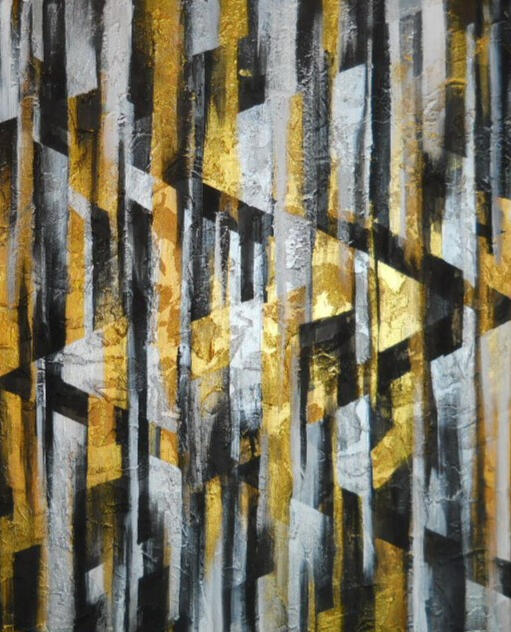 Metallic Urban Glitz - Acrylic 24x30&quot;
