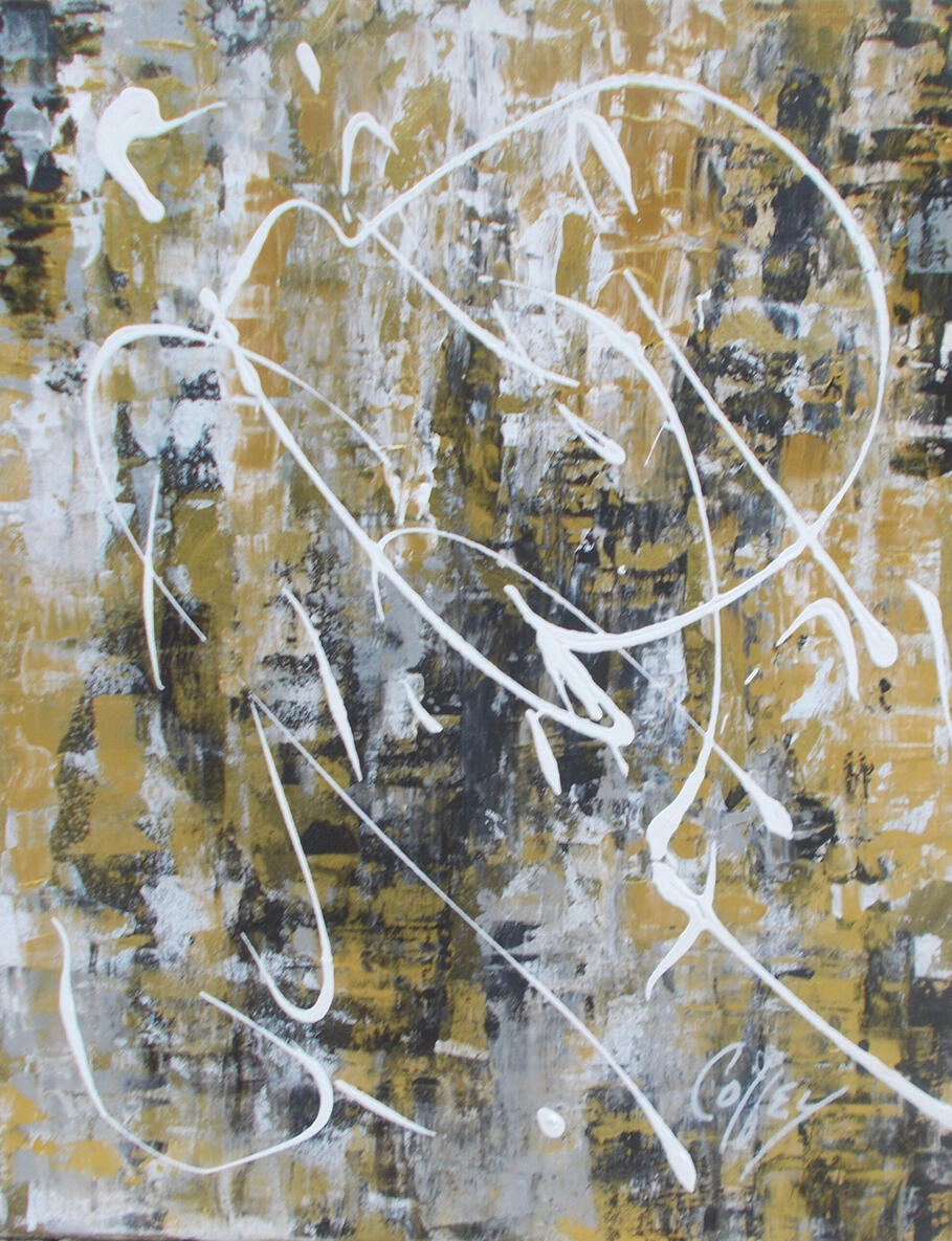 New Meaning of White Lines - Acrylic - 16x20&quot;