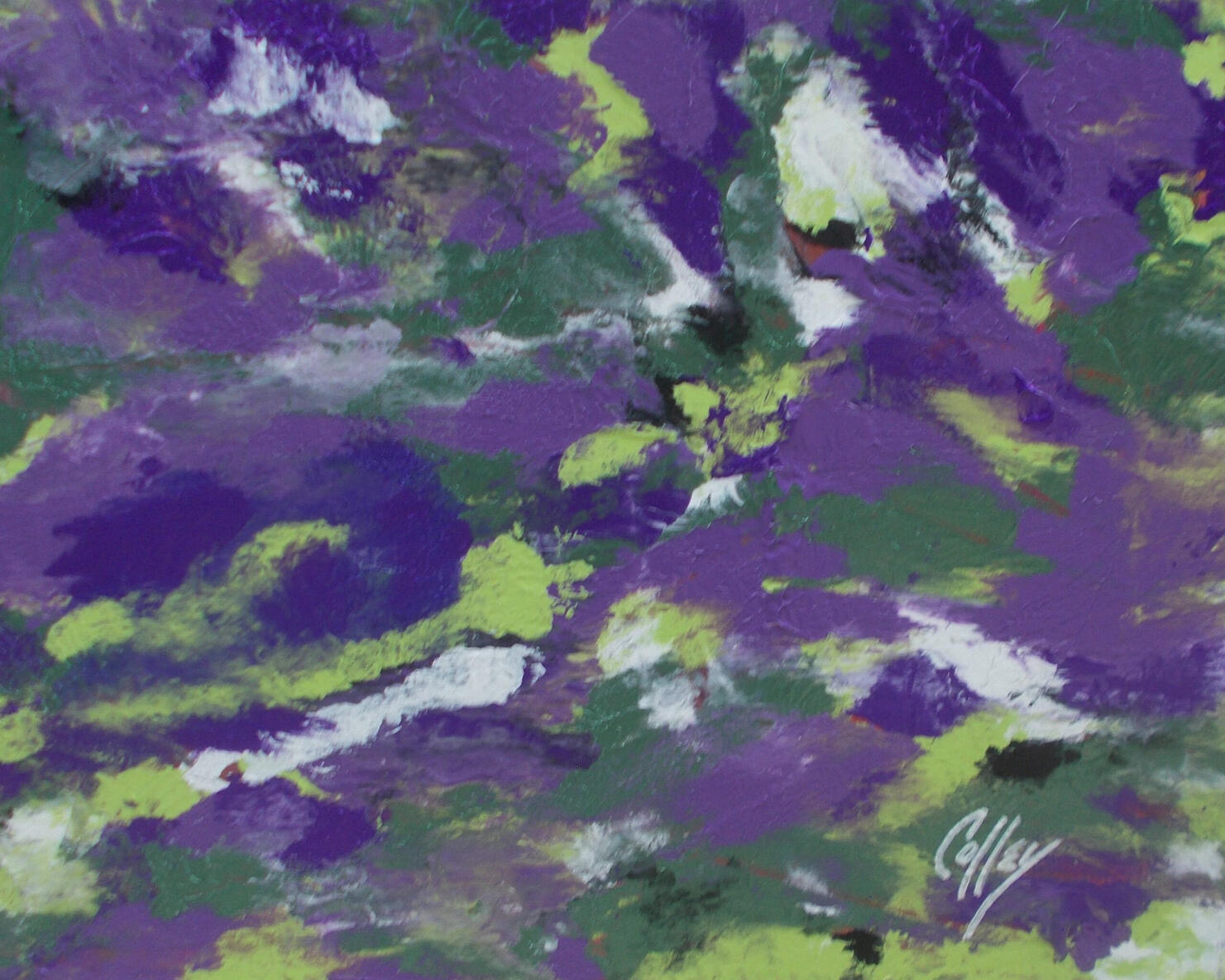 Purple and Green Pond - 2022 - 16x20&quot;