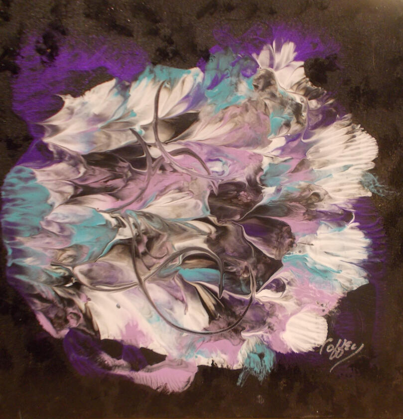 Aqua Elegance Acrylic - 10x10&quot; (2)