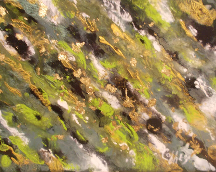 Golden Interplay Acrylic - 8x10&quot;