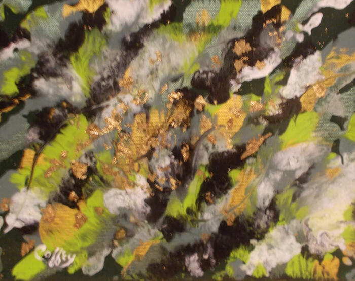 Fluid emeralds Acrylic - 8x10&quot;